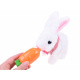 Interactive rabbit in basket with accessories ZA3551 - White