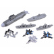 Set of aircraft and ships in naval battle ZA3812