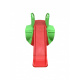Doloni Slide with tunnel 130 cm Green and red