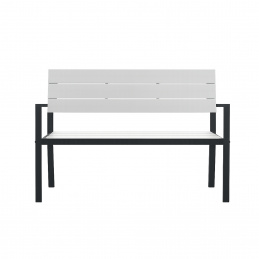 Aga Garden Bench 118x54x77 cm Gray