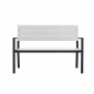 Aga Garden Bench 118x54x77 cm Gray