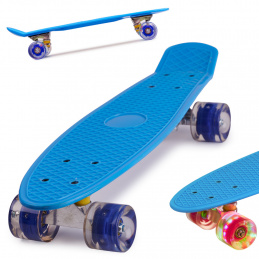 Aga Frisbee skateboard LED wheels blue