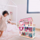 Aga MDF Dollhouse with furniture 70 cm Pink LED
