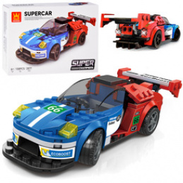 Technical Blocks Sports Car BLUE-RED 138 pieces ZA5744 universal