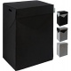Felt laundry basket 67x52x35cm black