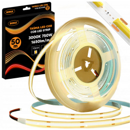 COB Neon LED Strip 12V - 528D - 15W/m - IP20 - 1650lm - 50m - Warm Color