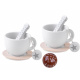 Wooden tea set with tray ZA4124