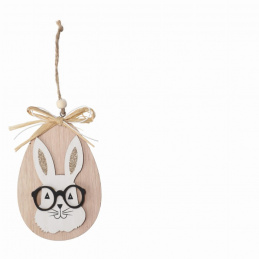 Wooden hanging decoration bunny