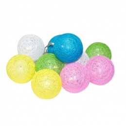 E20A LIGHT-UP GARLAND BALLS 10PCS 5CM 2M