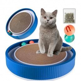 ZW3A CARDBOARD SCRATCHER FOR CATS ROULETTE PLAY WHEEL