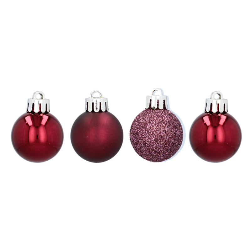 Aga Christmas Ornaments MIX 3cm 16pcs Red