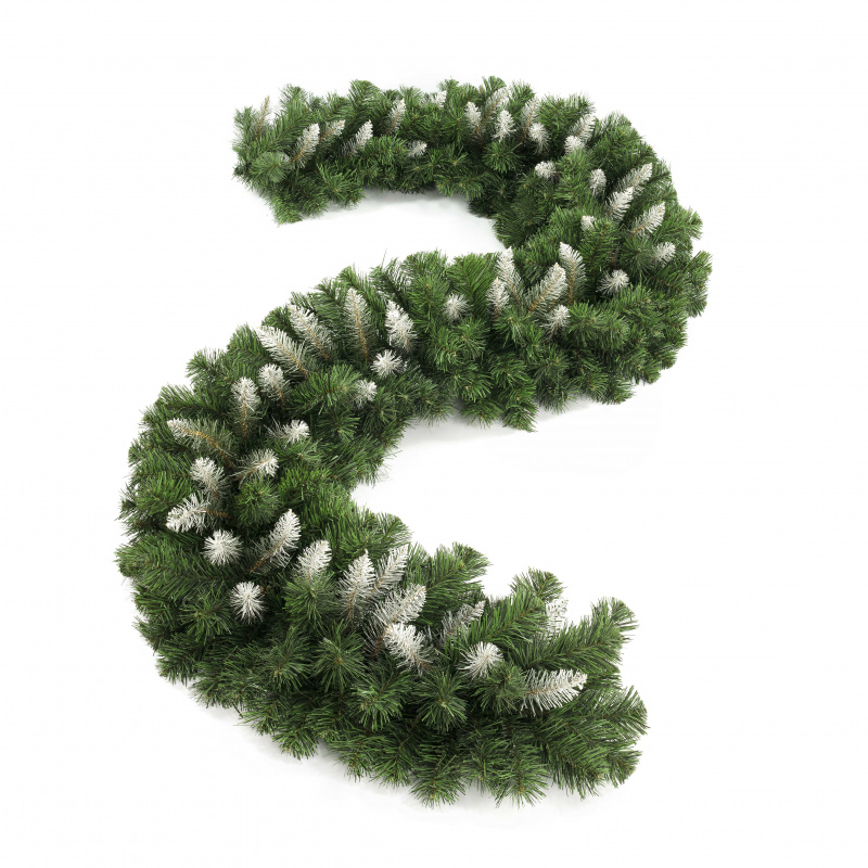 Aga Christmas Garland 270 cm Green and White