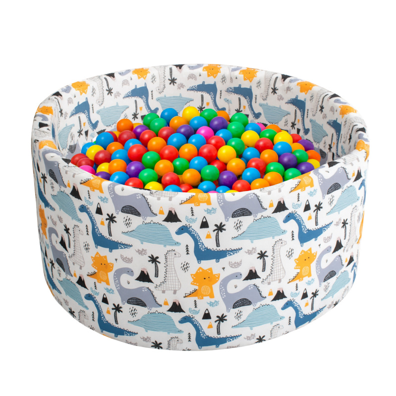 Aga Dry Pool 90x40 cm with Balls Dinosaurs