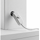 Aga Dressing table with mirror and lighting + stool Matte white