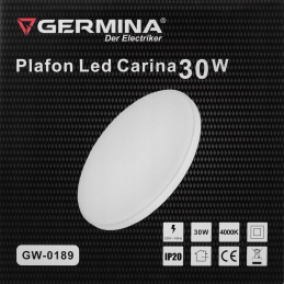 LED surface-mounted ceiling light 30W round - neutral white