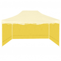 Aga Sidewalls to the sales stand 3x4,5m Yellow