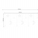 Light curtain 138 LED USB cold white KS19756