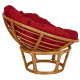 Aga Rattan armchair PAPASAN Dark Red