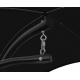 Aga Garden Hanging Lounger with Canopy Black