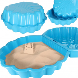 Shell Twins double blue closable sandbox