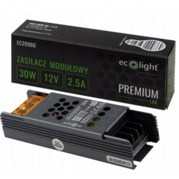 LED Slim Power Supply IP20 - 12V - 2.5A - 30W - Premium Line