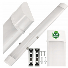 LED workshop light 60cm - 230V - 20W - IP20 - neutral white
