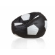 Aga Sofa bag BALL XXXL White - Black + footrest