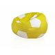 Aga Sofa bag BALL XXXL White - Yellow + footrest