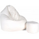 Aga Sofa bag XXXL + footrest White