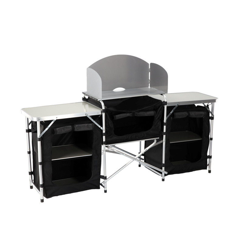 Aga Folding Camping Table with Storage Space