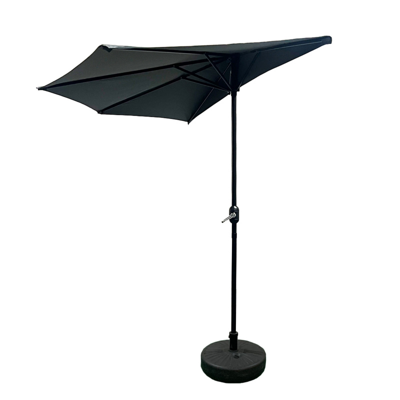 Aga Half-Round Parasol CLASSIC 270 cm Dark Grey