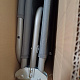 Aga Garden Reclining Lounger with Canopy Gray 6DAZ465 - SECOND QUALITY