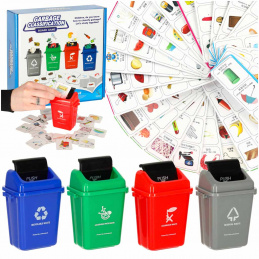 Educational skill game for waste sorting ECO + 108 cards