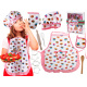 Aga Kitchen apron with chef's hat and accessories