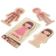 Aga Wooden Puzzle Montessori Body Parts Girl