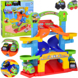 Set Spiral Track for Cars + Police Car and Dump Truck 19-piece ZA5692 Universal