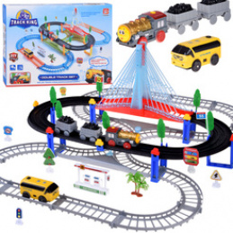 Electric Train 2-in-1 Locomotive with Carriages + Track and Bus ZA5886 universal