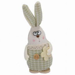 Fabric rabbit to stand 15 cm