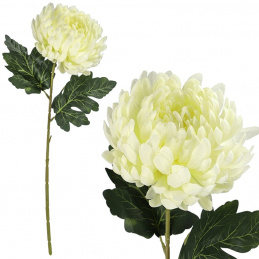 One artificial flower white chrysanthemum - 70 cm