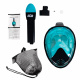 Aga Full Face Snorkeling Mask L/XL Black/Blue