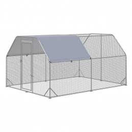 Aga Cage Run with Tarp for Chickens 2.8x3.8x1.95 m