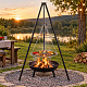 Aga 3-in-1 Hanging Garden Grill with Fire Pit on a Tripod