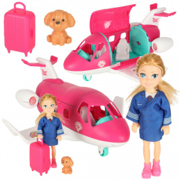 Accessories for folding flight attendant dolls