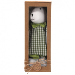 Fabric bunny on telescopic legs 75 cm boy