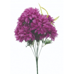 Bouquet of Artificial Flowers Purple Chrysanthemums - 55 cm
