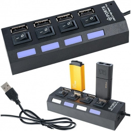 K112F HUB 2.0  USB HUB 4 PORTS
