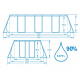 Bestway Power Steel Frame 4,04 x 2,01 x 1 m 56441 + Cartridge filtration