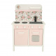 Wooden kitchen unit with pink flowers oven LULILO