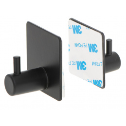 Aga Self-Adhesive Bathroom Hook Black
