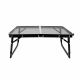 Aga Folding Camping Table 60x40x25/33 cm Black